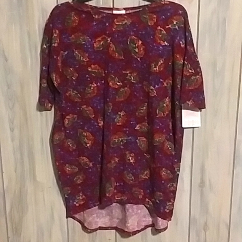 Lula roe/nwt/high low/short sleeve shirt